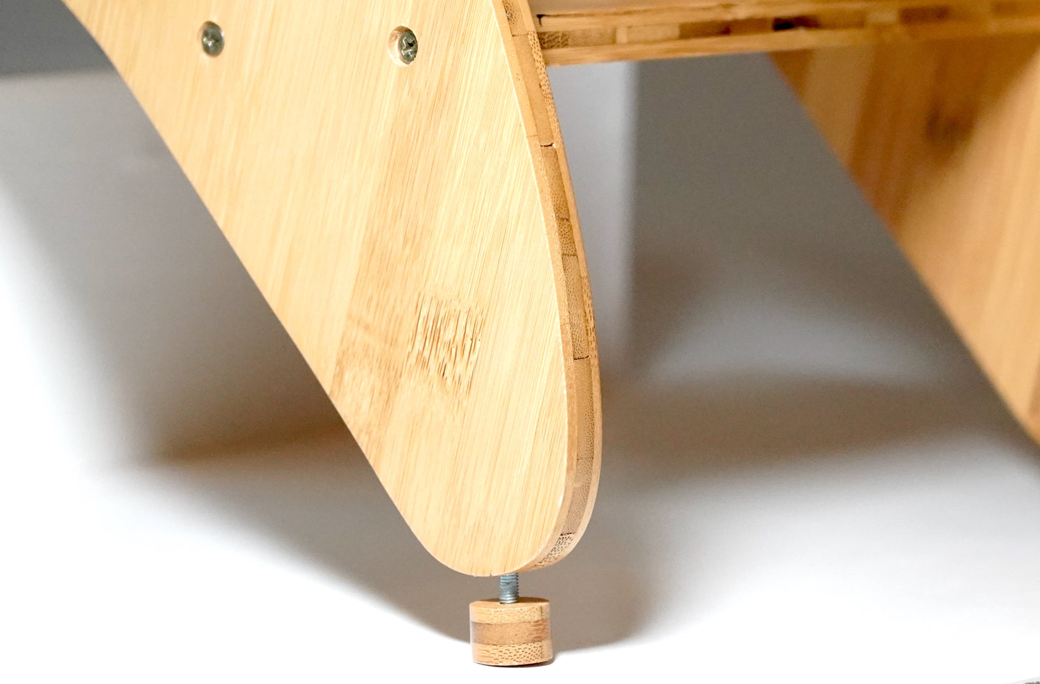 Closeup of the HiddenHelper adjustable feet
